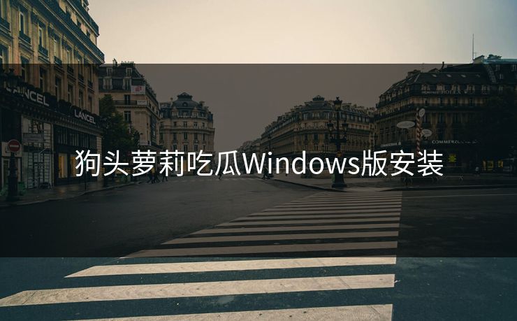 狗头萝莉吃瓜Windows版安装